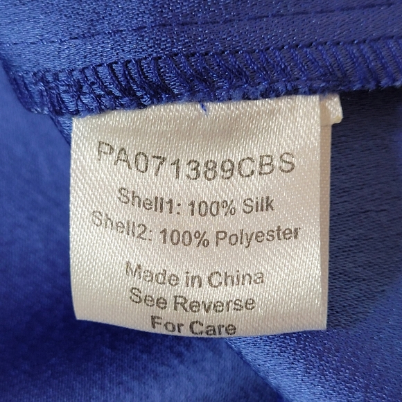 PARKER Sheer Panel Dress - Marine Blue - Picture 8 of 11